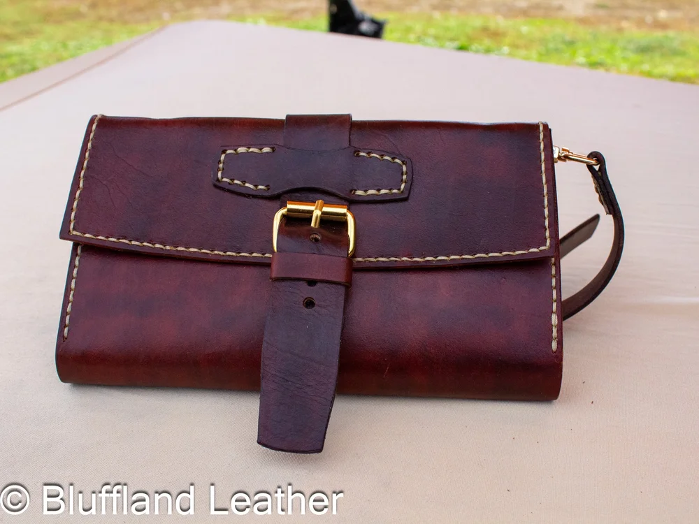 Handmade Leather Vivi Crossbody Wallet Light Brown, Wallet Purse, Hand Stitched, Gift for Her
