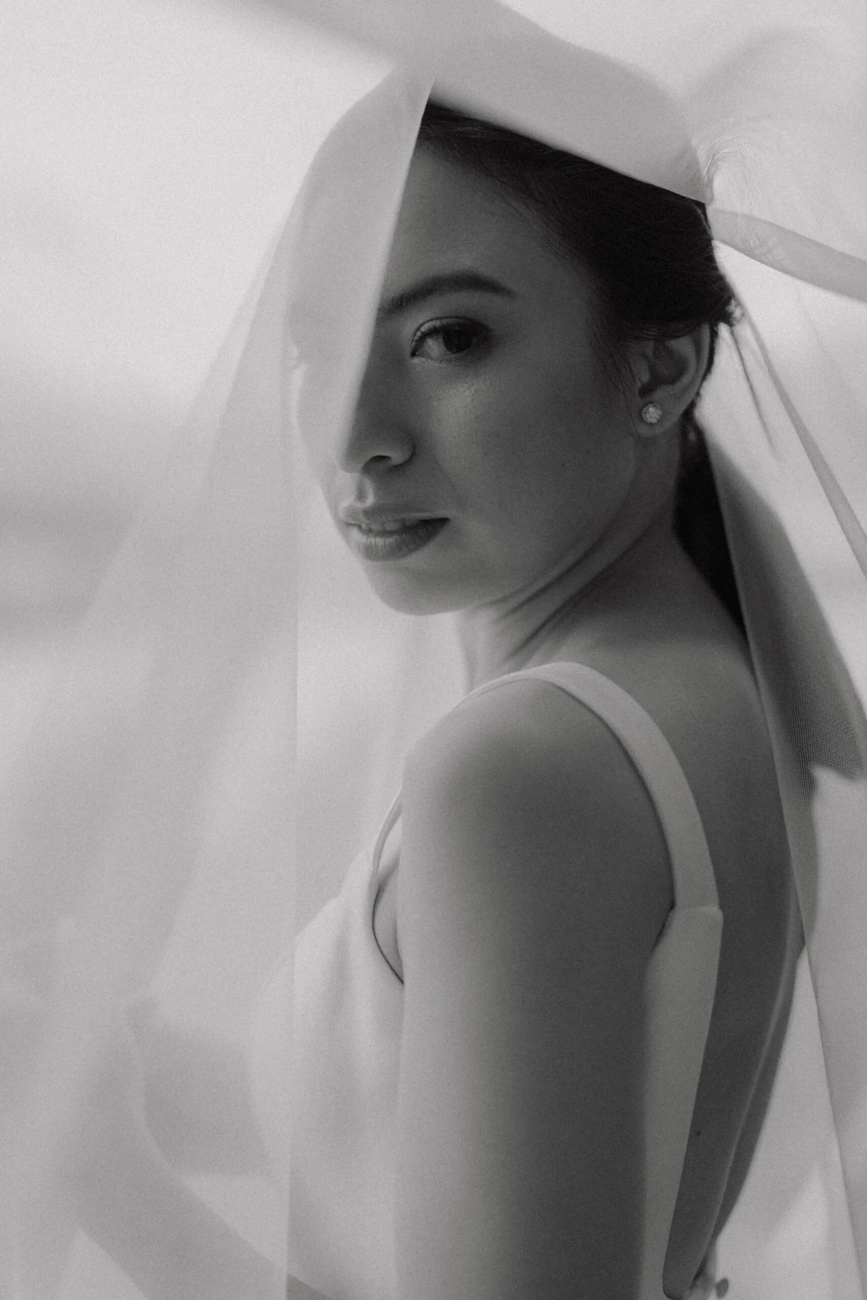 Bridal portrait captured by a Melbourne wedding photographer during a Queenstown destination wedding