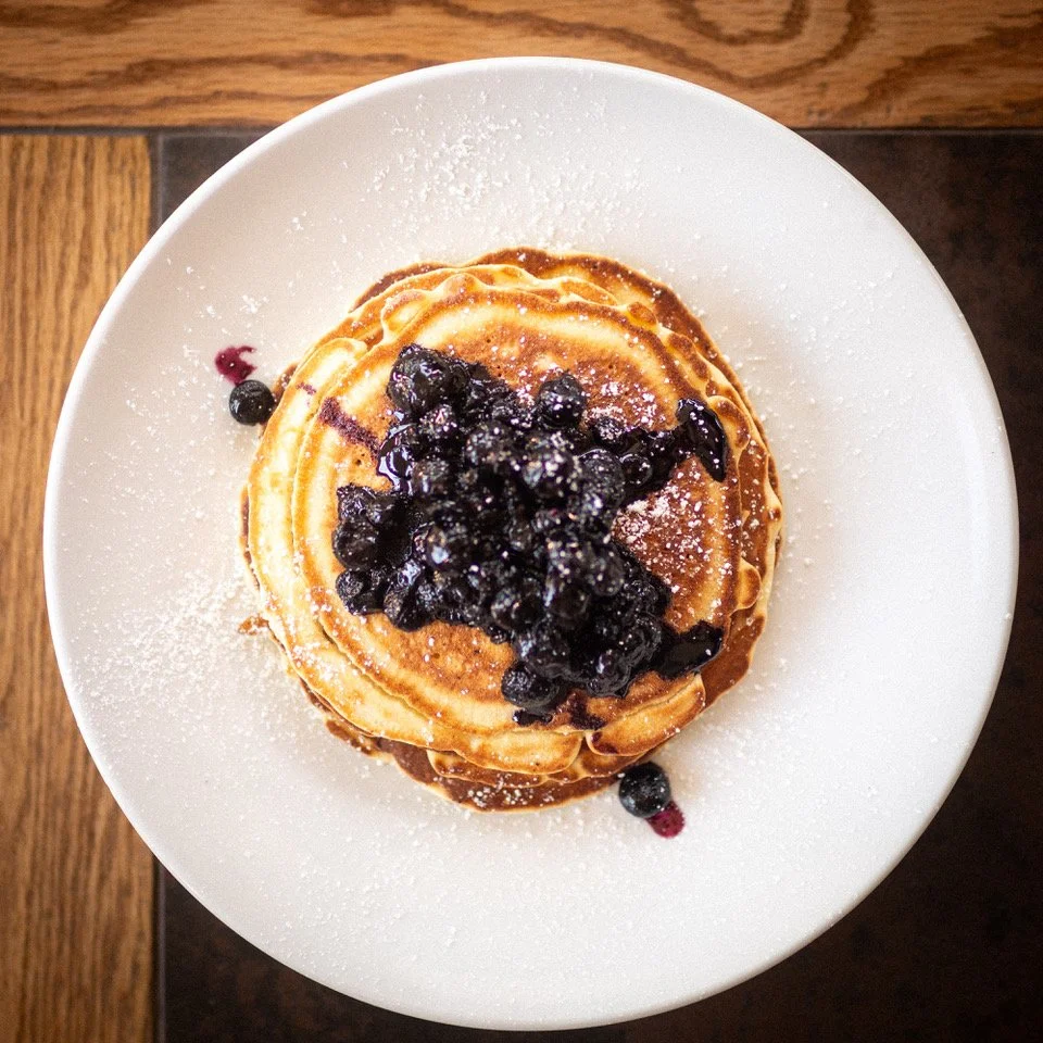 Sunday Blueberry Pancakes
