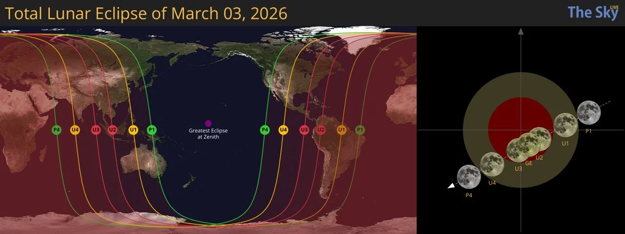 Experience the Magic of a Total Lunar Eclipse in Terlingua, Texas. 