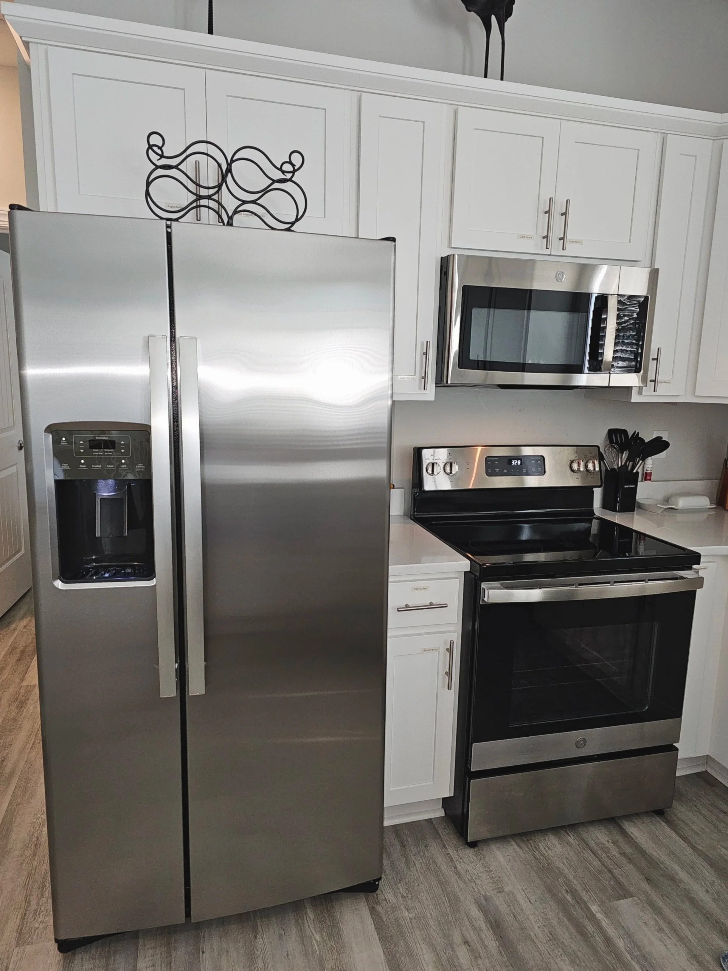 Detailed appliances in professionally cleaned Topsail Island home