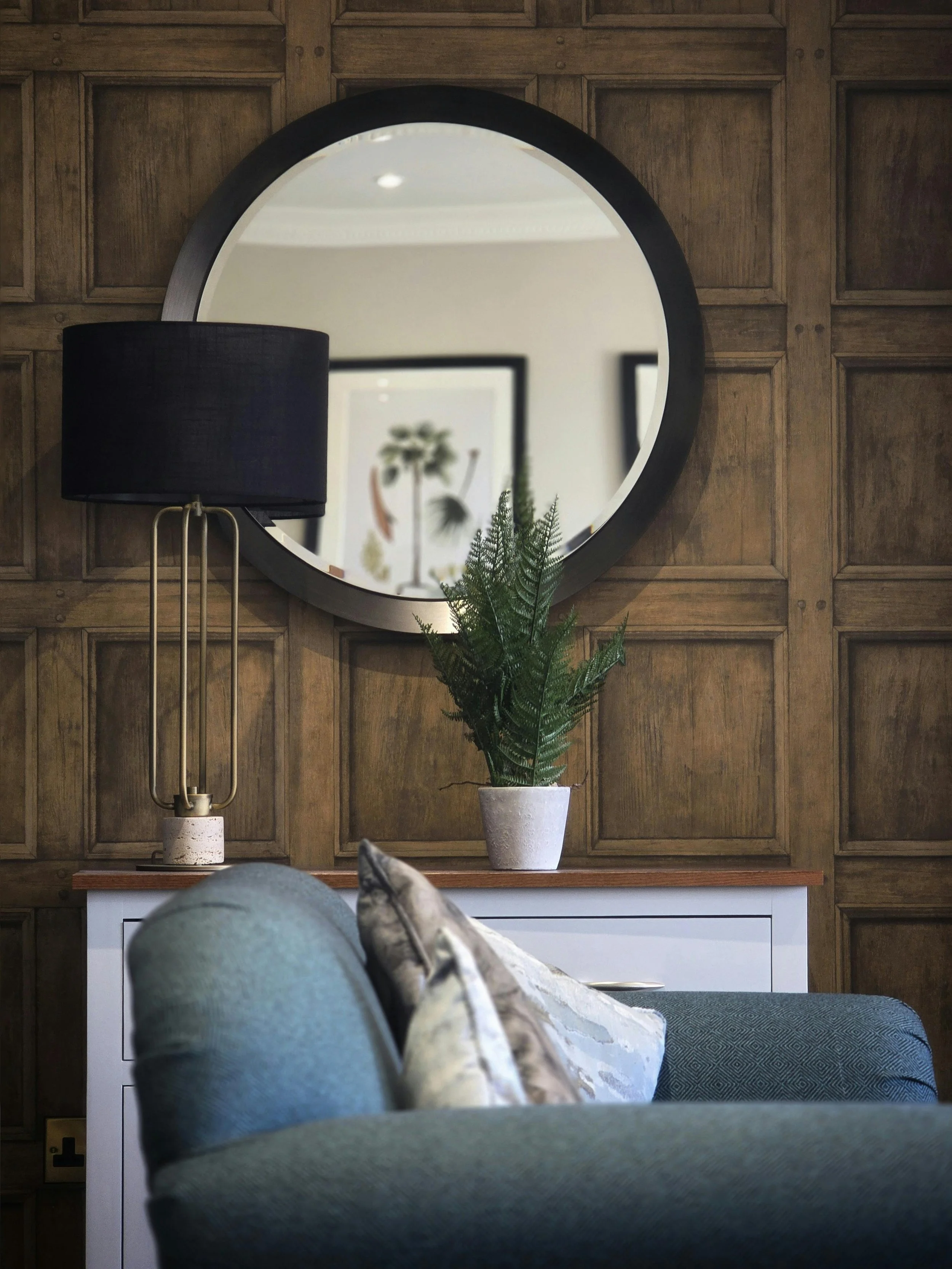 Styled living room after The Basics cleaning package