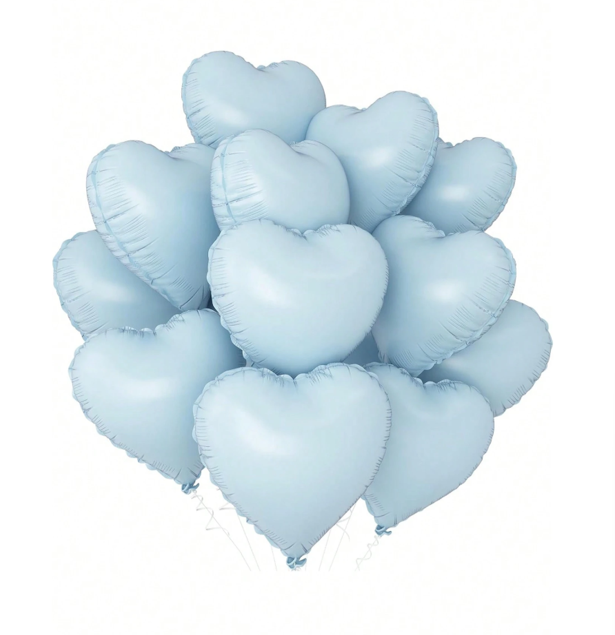 Blue Heart Foil Balloon
