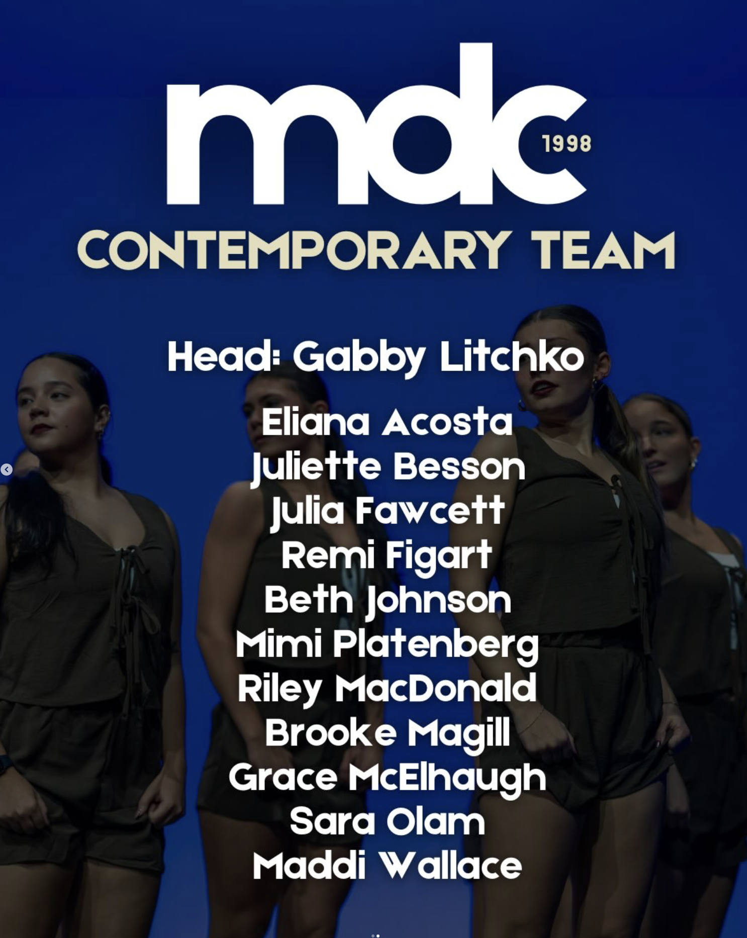 Contemporary Team Announcement