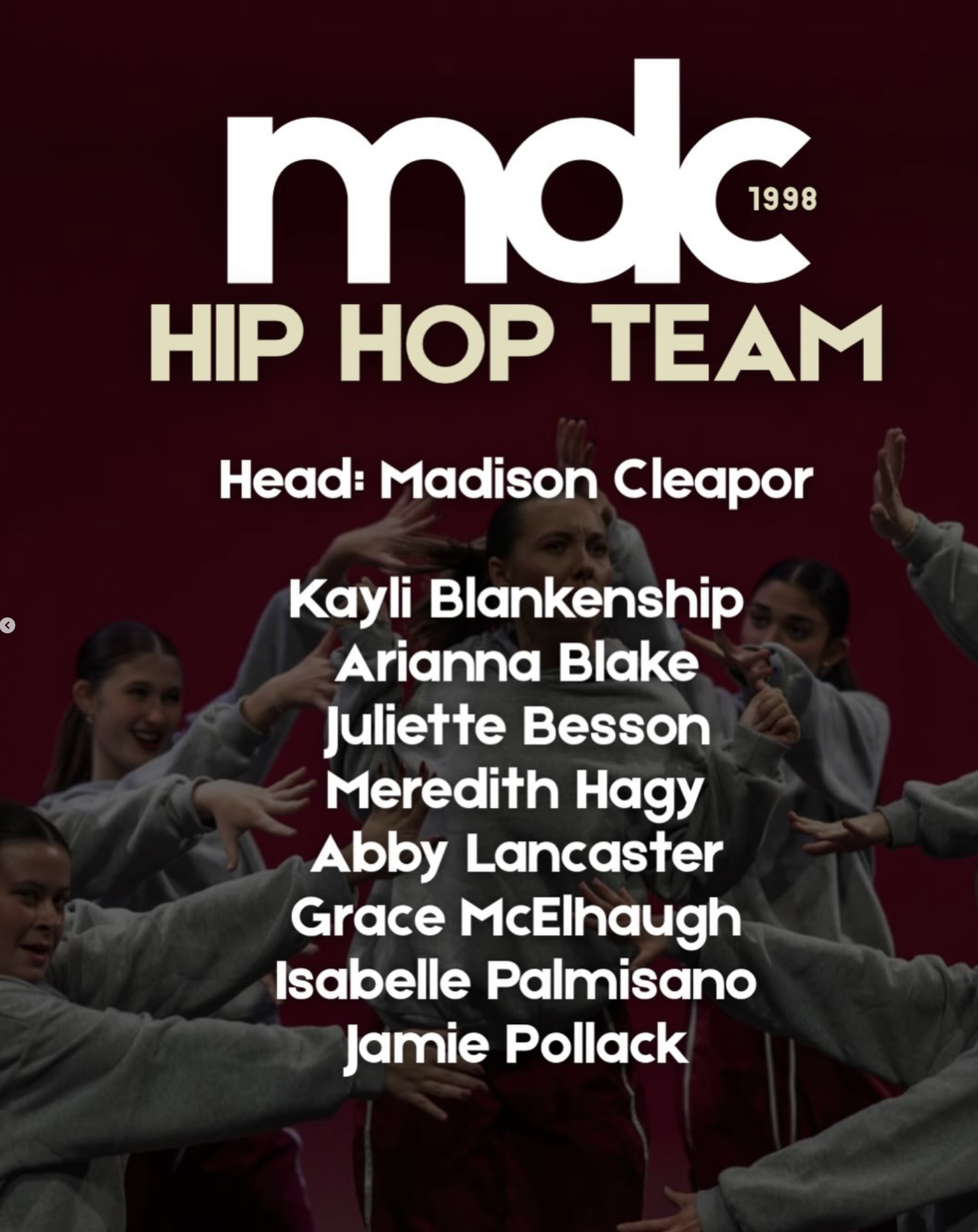 Hip Hop Team Announcement
