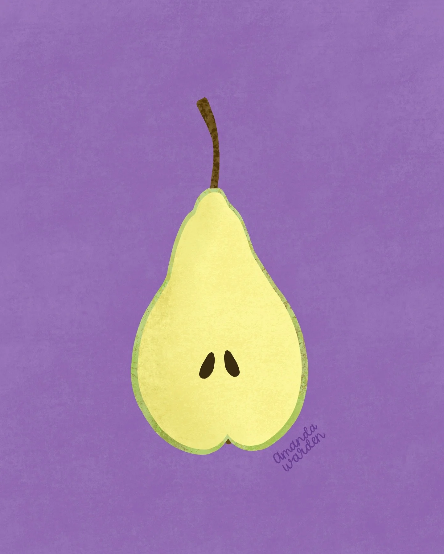 Day 2 in the books with a textured pear 🍐

#makingarteveryday #makingarteveryday2026 #pearillustration #fruitillustrations #digitalartistsofinstagram