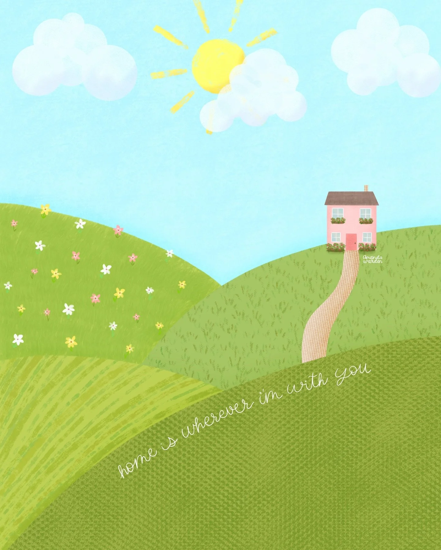 🤍

#homeillustration #digitalart #artlicensing #springart #instaart