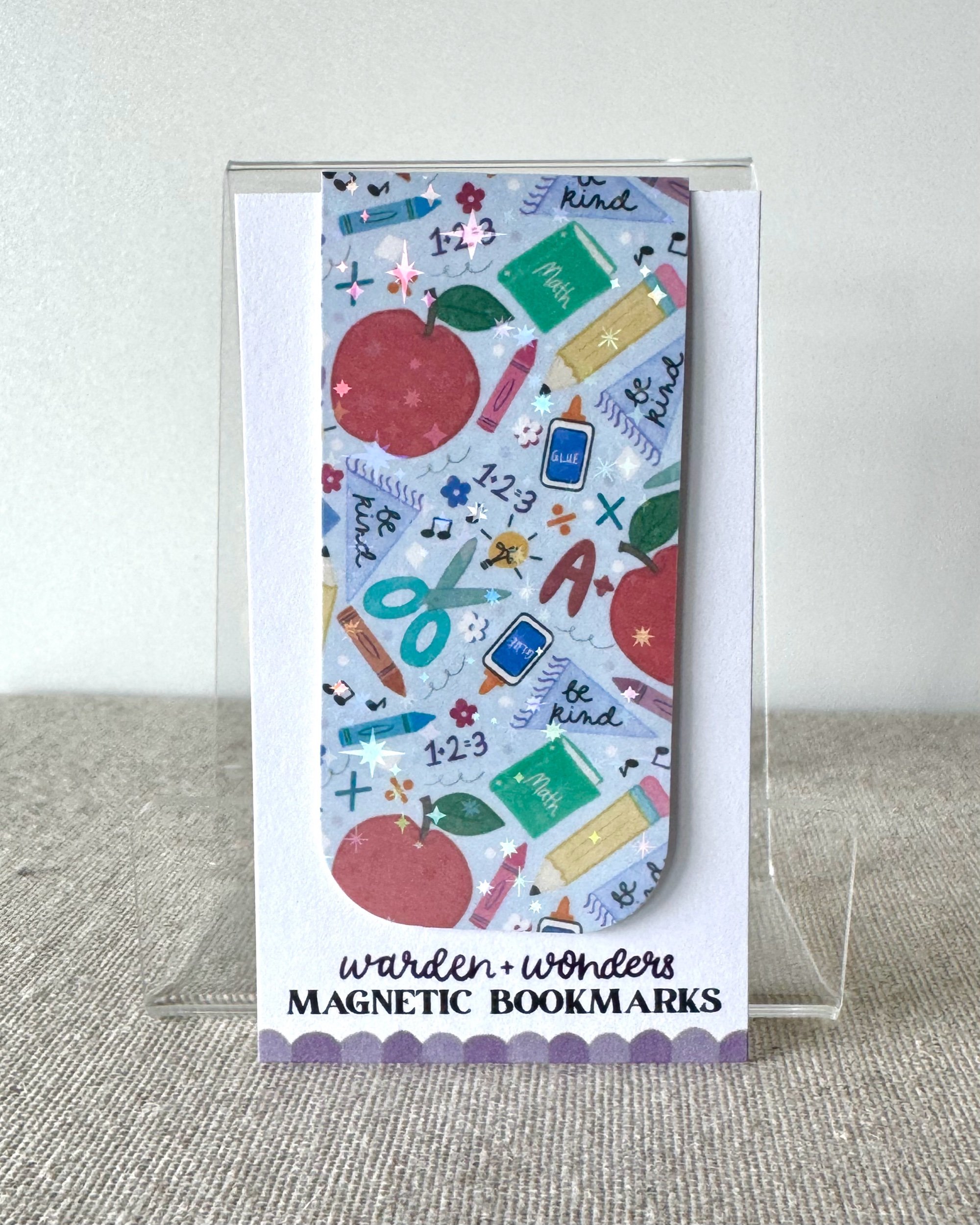 Teacher Gift Magnetic Bookmark (Blue)