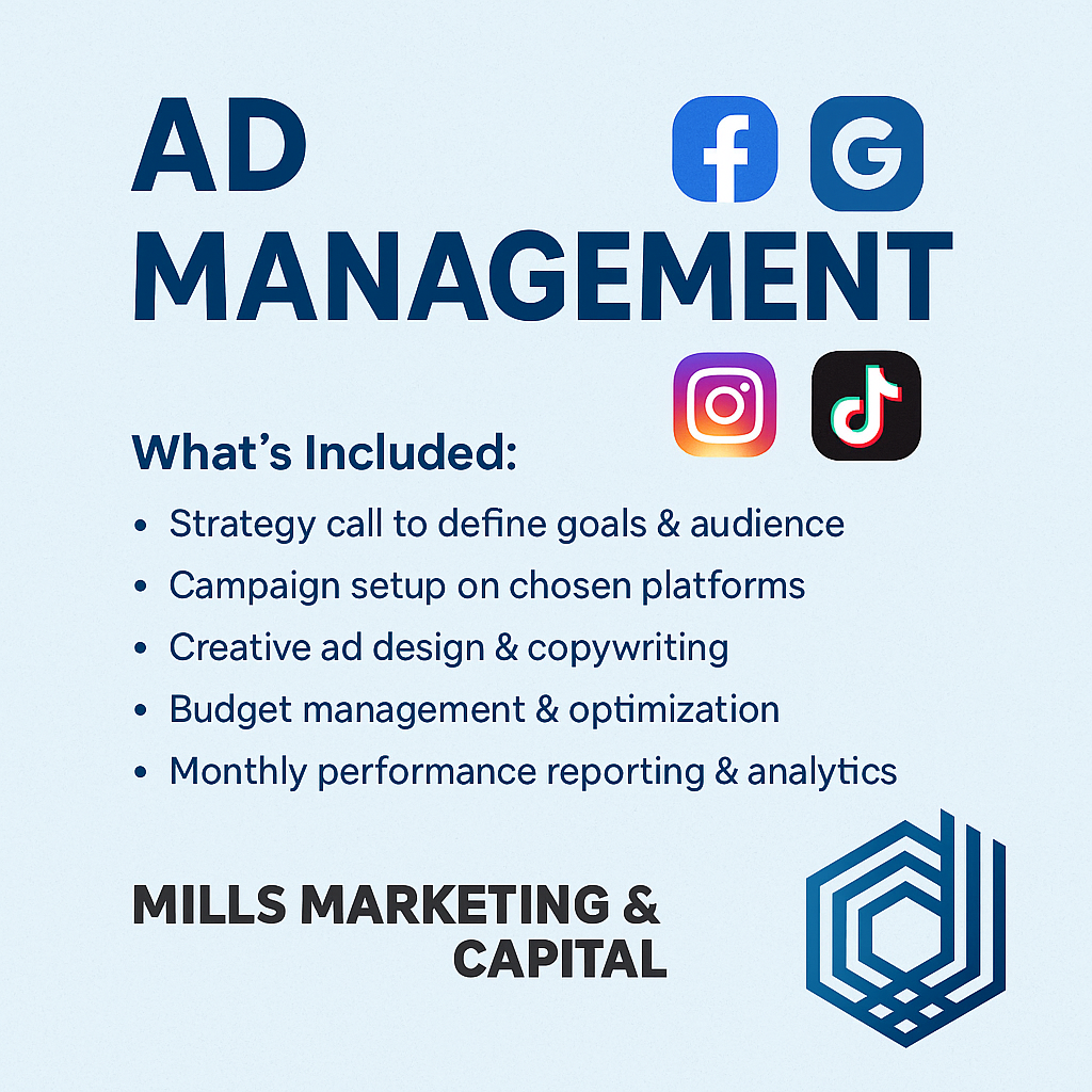 Ad Management and Strategy 6 month plan