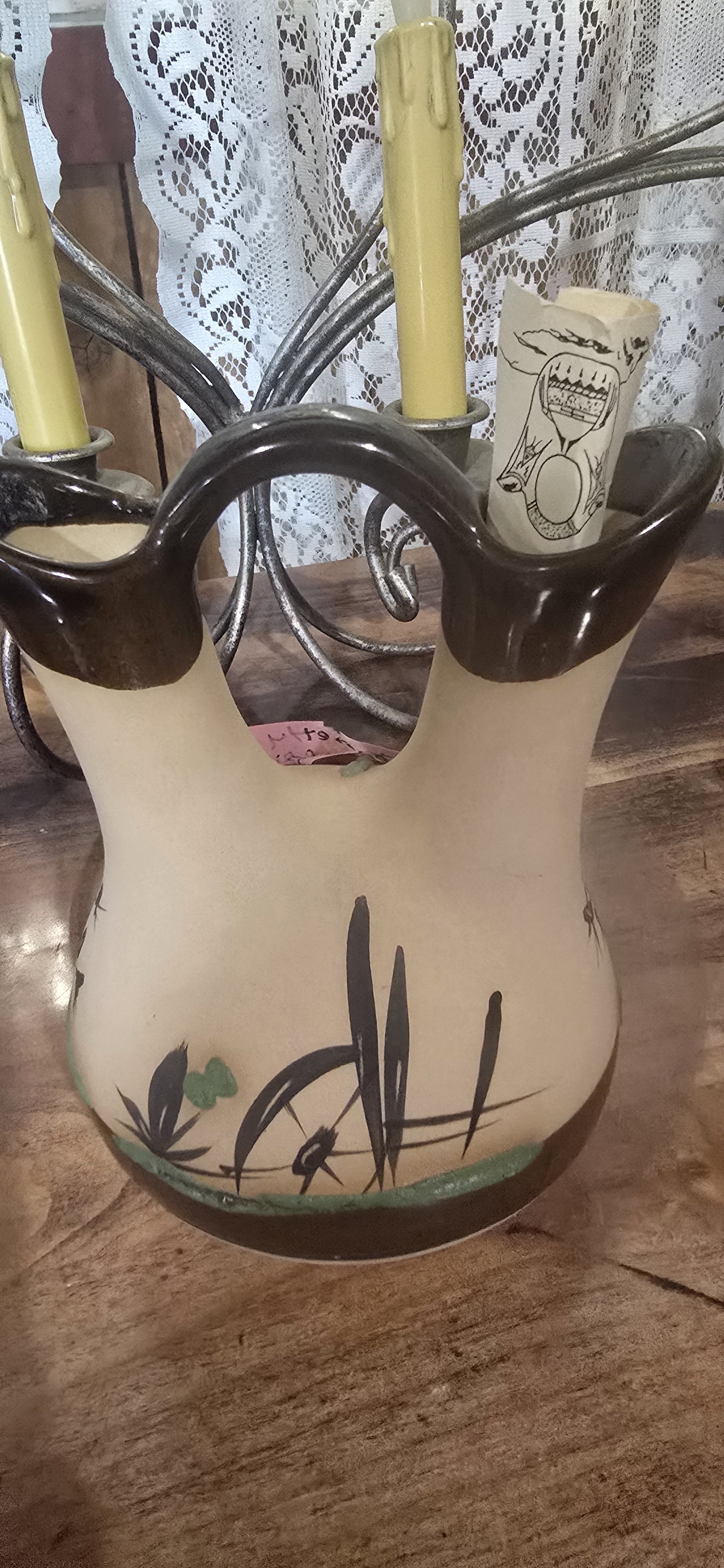 (V12) Vintage Southwestern Betty Selby Wedding Vase / Pitcher