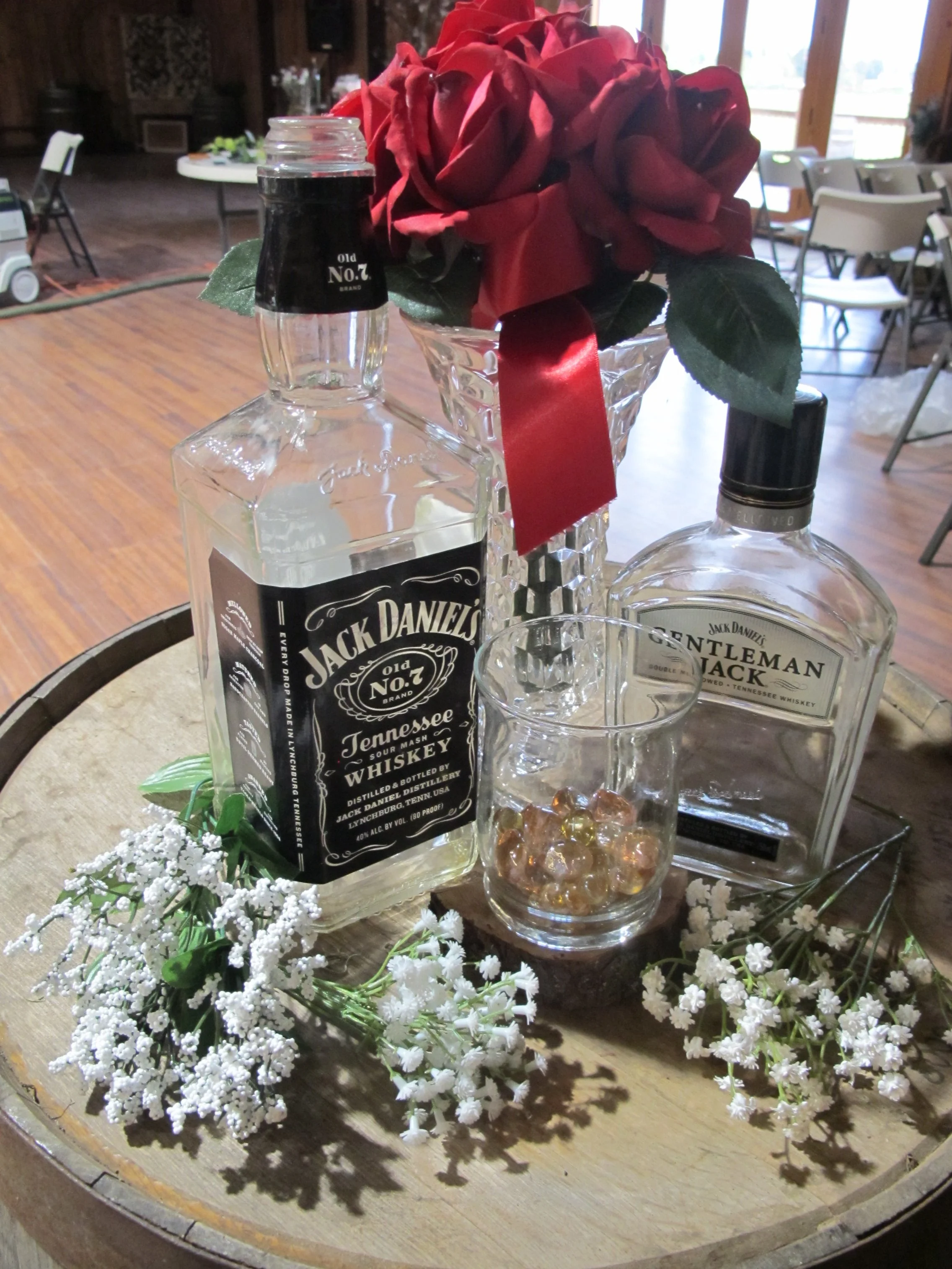 (D42) Jack Daniels Whiskey Bottles (2 sizes)