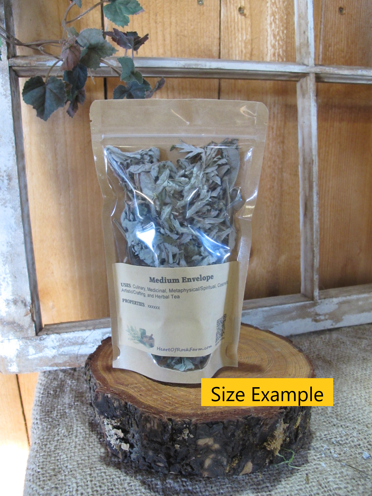 Medium Envelope Example Heart of Rock Farm Herbs (Copy)