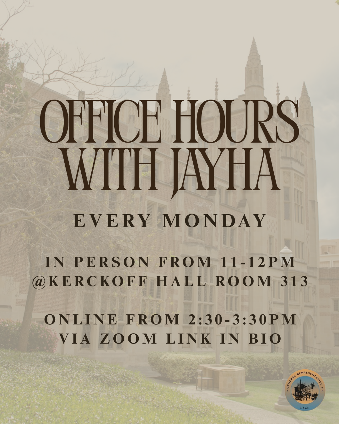 UCLA Undergraduate Students Association Council, Gen Rep 2 | Instragram Post | Canva