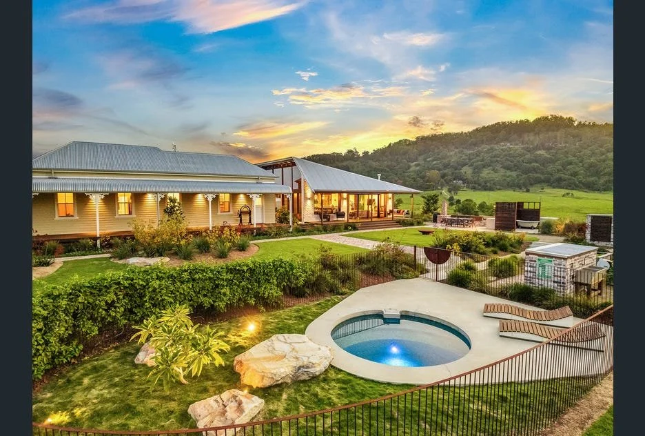 Corten Steel Pool Fencing &amp; Custom Sun Hoods: Bringing Longfield to Life in Wilsons Creek