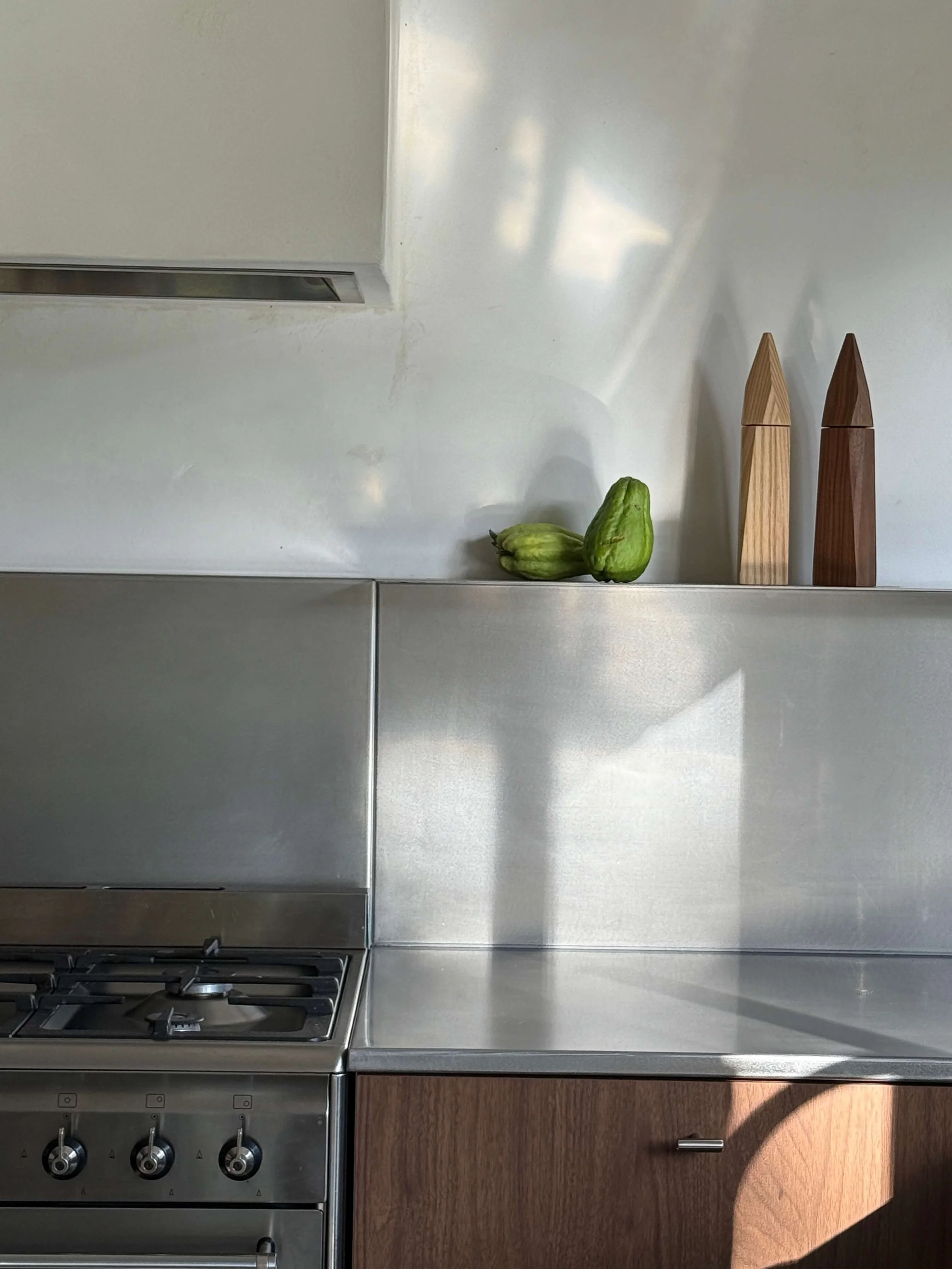 Stainless Kitchen Bench Wood
