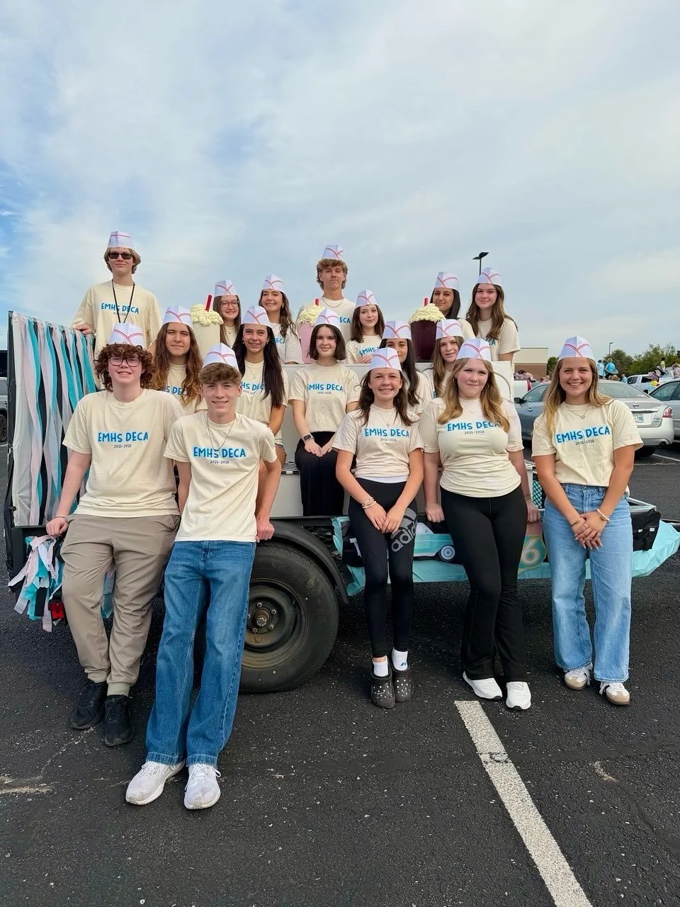 DECA at the Homecoming Parade! Thanks to everyone who participated!