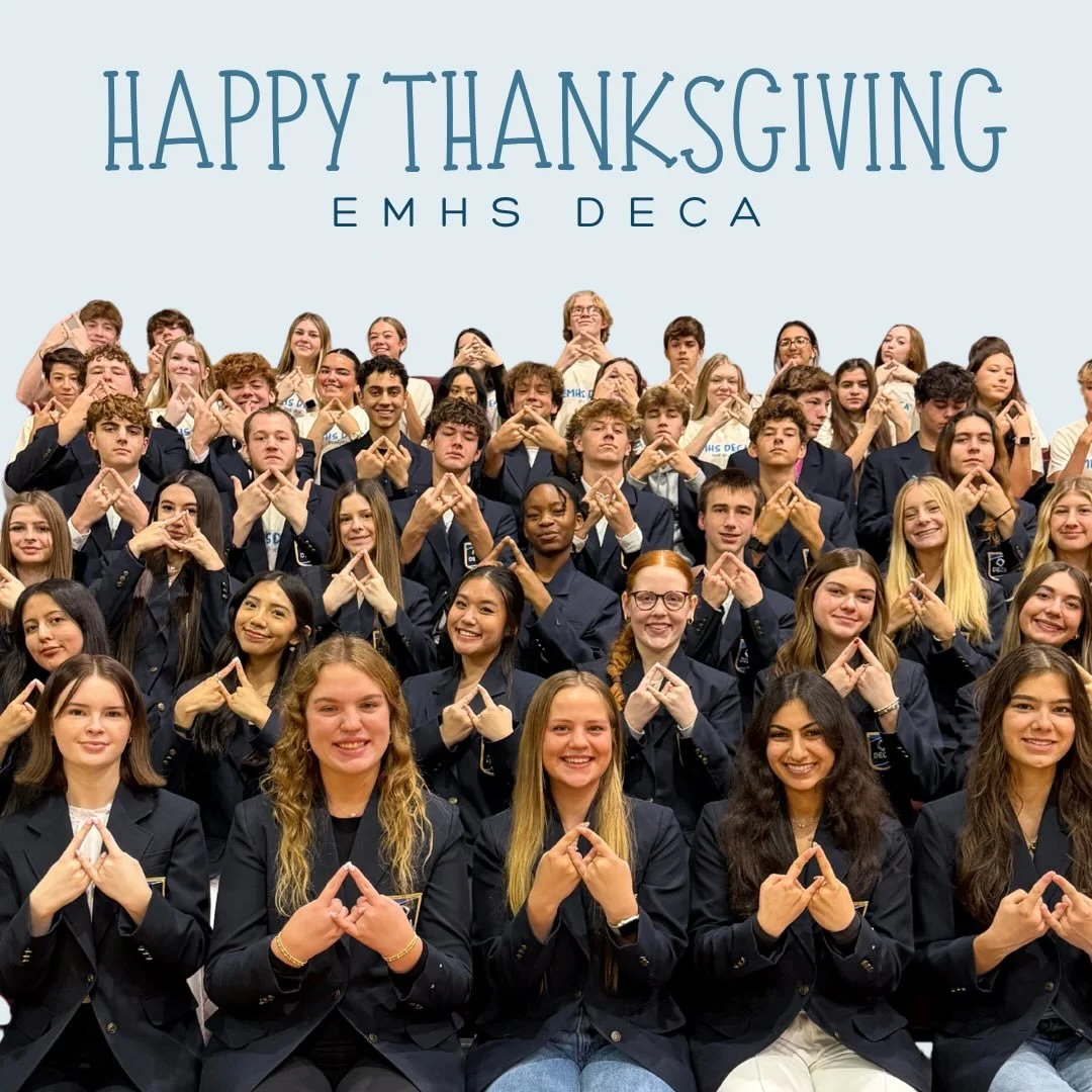 So much to be thankful for. 💙

Happy Thanksgiving from EMHS DECA!