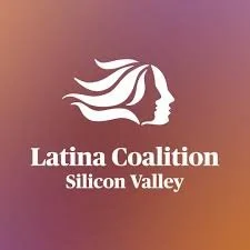 Logo of the Latina Coalition Silicon Valley, featuring a stylized profile of a woman's face with flowing hair, set against a gradient background.