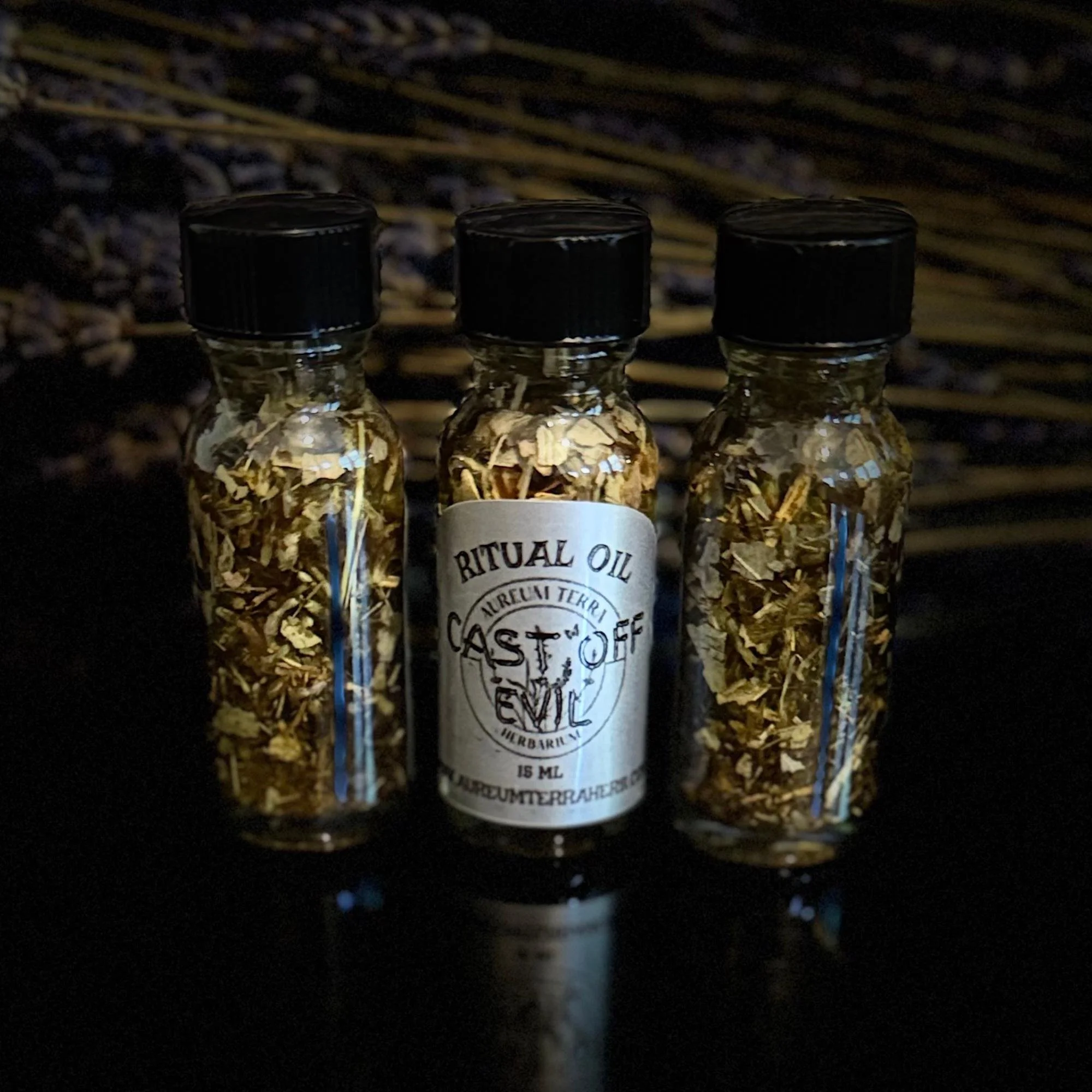 Cast Off Evil Ritual Intention Oil – Release, Renewal & Solar Cleansing (15ml)