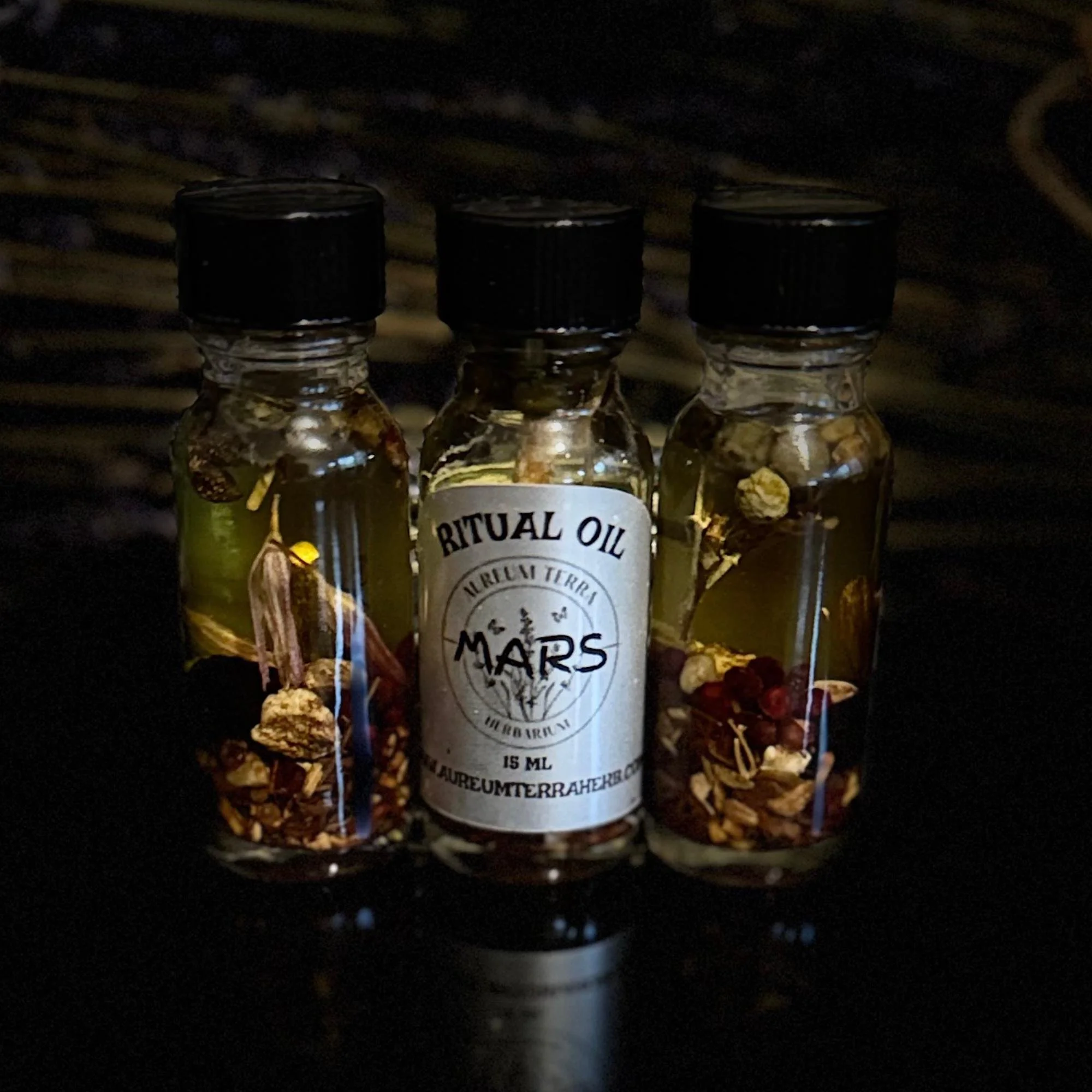 Mars Ritual Intention Herbarium Oil with botanicals for courage, ambition, and assertive action
