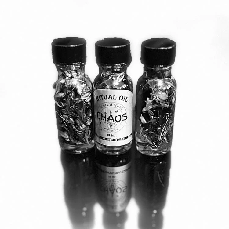 Chaos Ritual Intention Herbarium Oil crafted for disruption, transformation, and creative breakthroughs