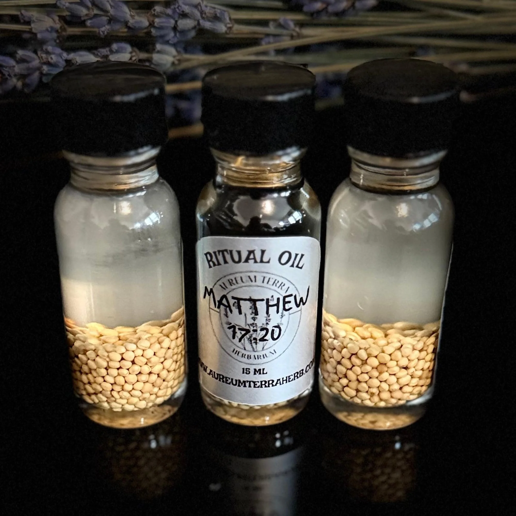Matthew 17:20 Ritual Intention Oil | Faith & Spiritual Resolve