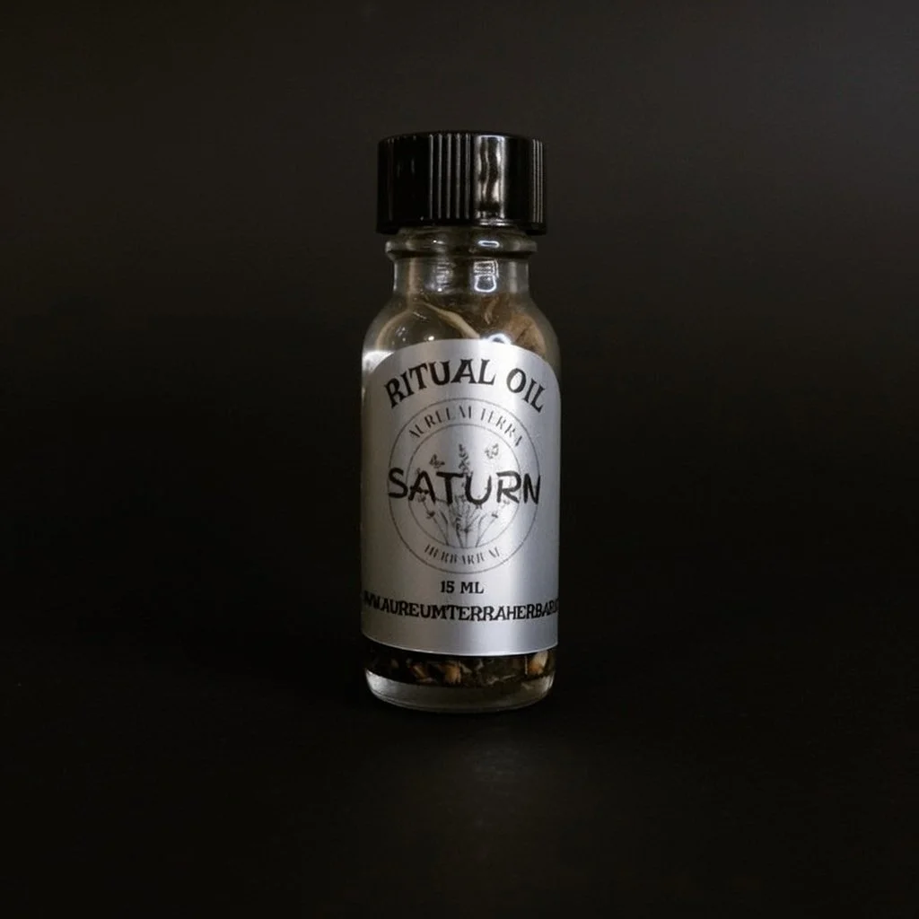 Saturn Ritual Intention Herbarium Oil – Discipline & Protection Blend