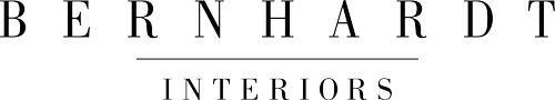 Text-based logo for Bernhardt Interiors with the company name in black on a white background.