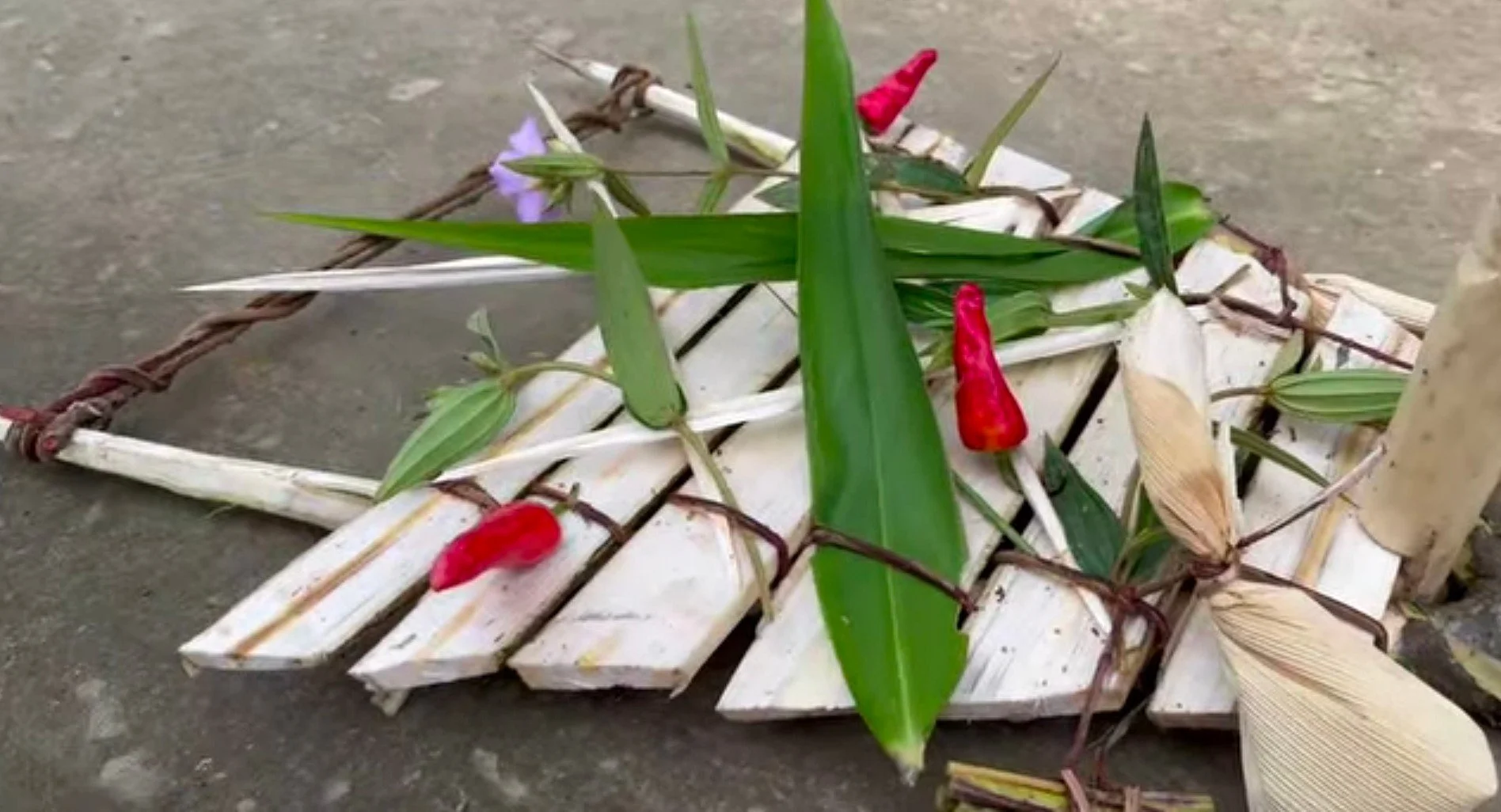 Chillies are hung with phalluses to overcome bad curses.