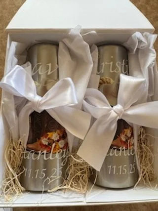 Custom His/Her Wedding Tumbler