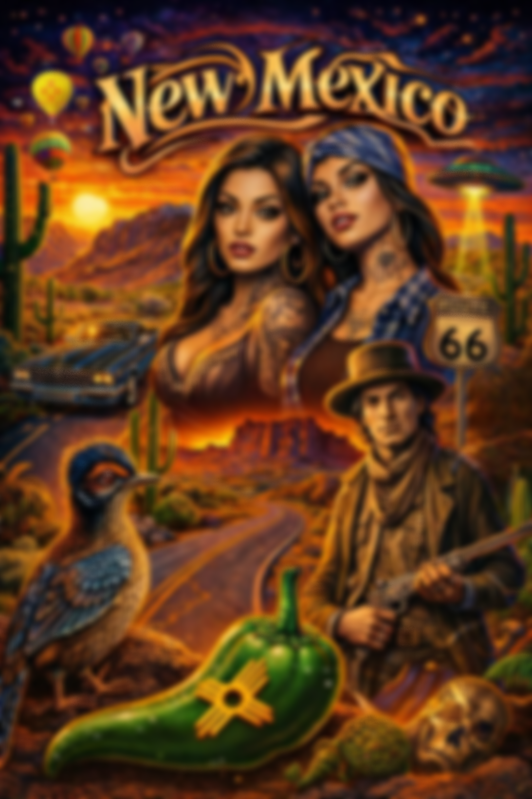 New Mexico Art by Kourts Editing Image Protected for Copyright