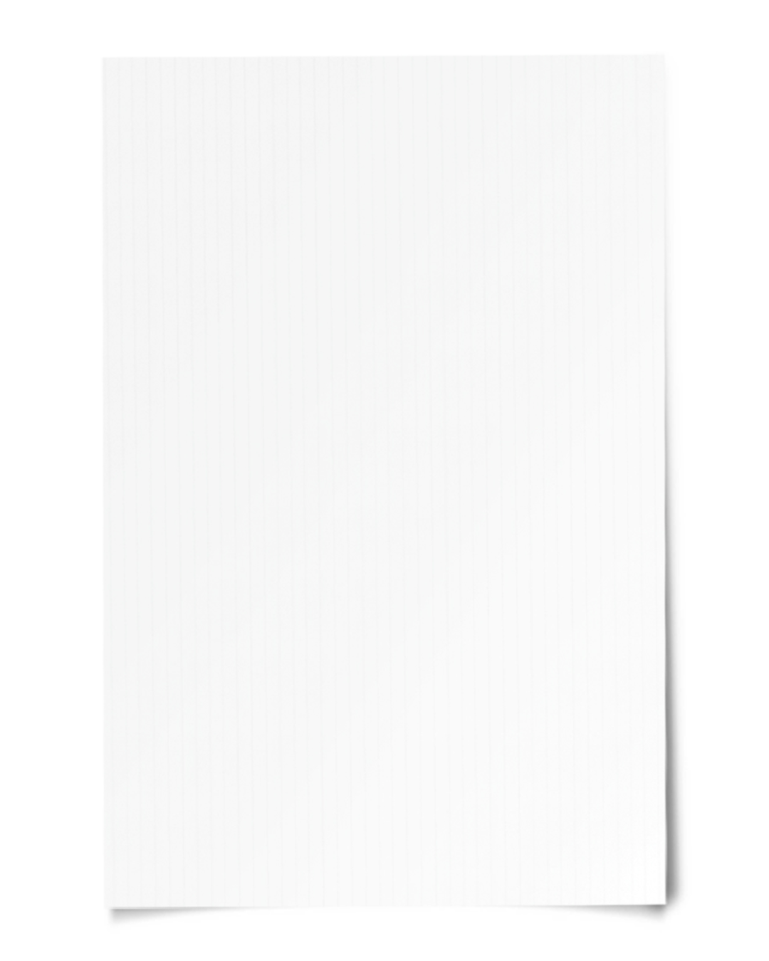 Plain white sheet of paper on a black background.