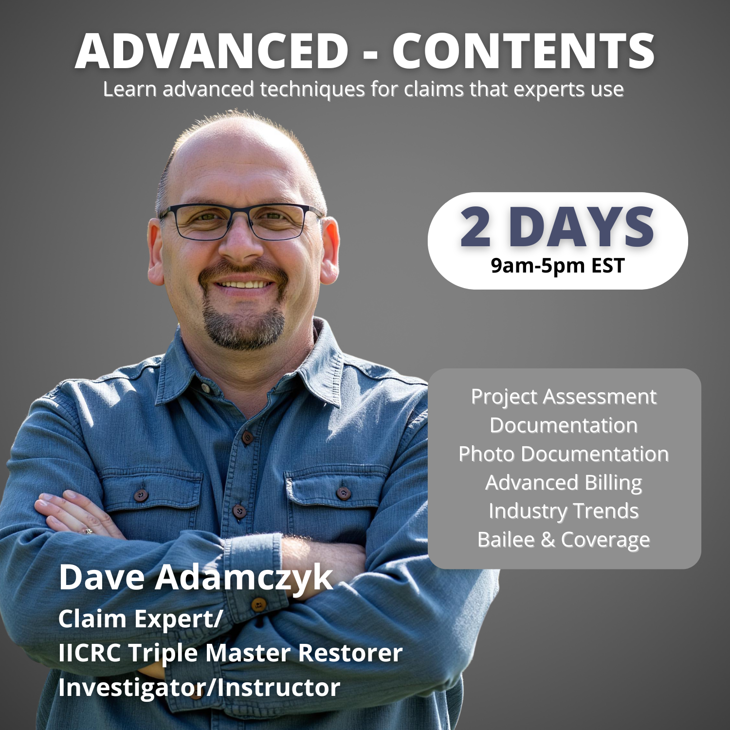 Advanced Contents: How to Review, Document, and Value – All the Nuts and Bolts - March 18-19, 2026