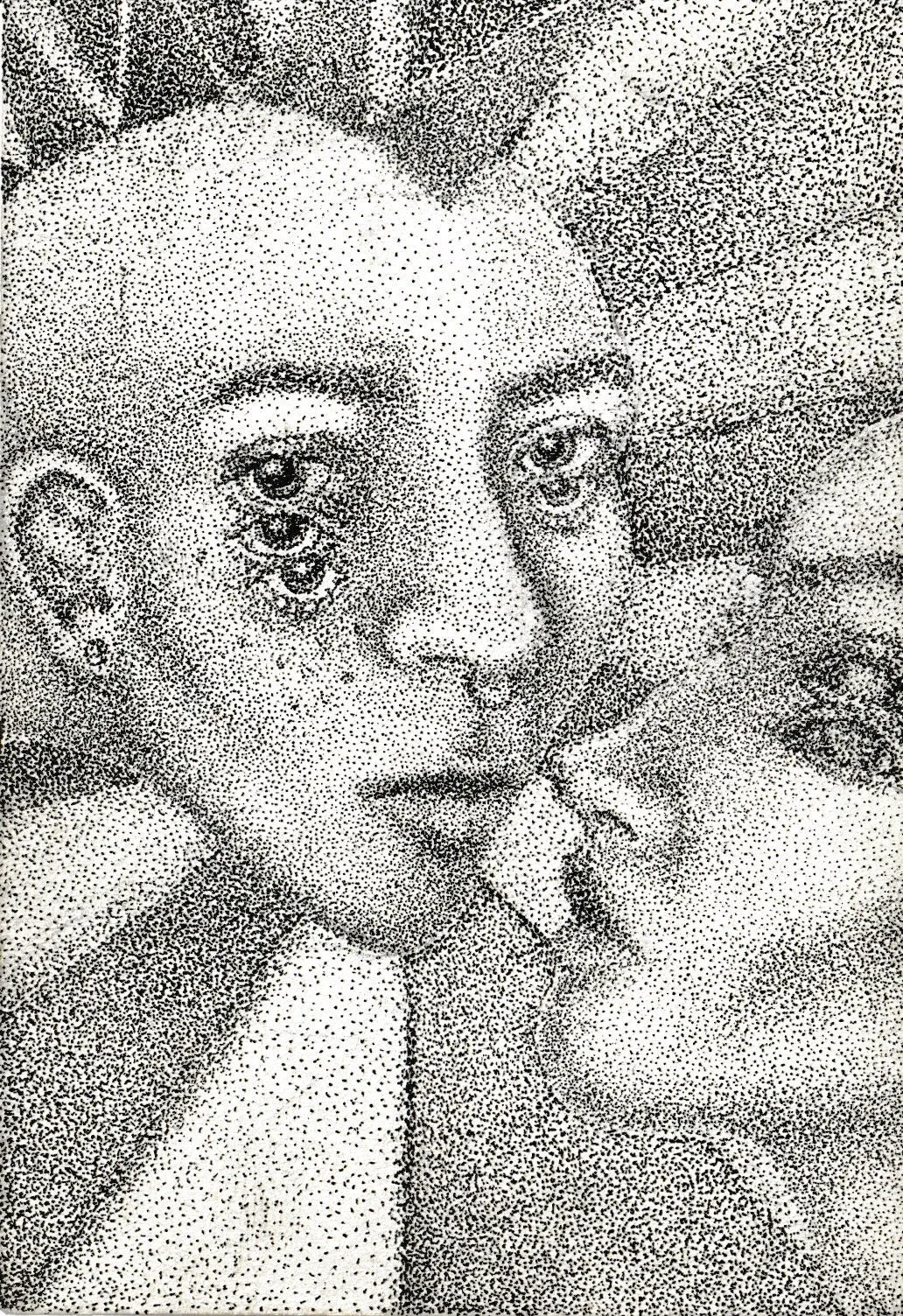 Space Sibling-ink on paper 3.5 x 5 inch