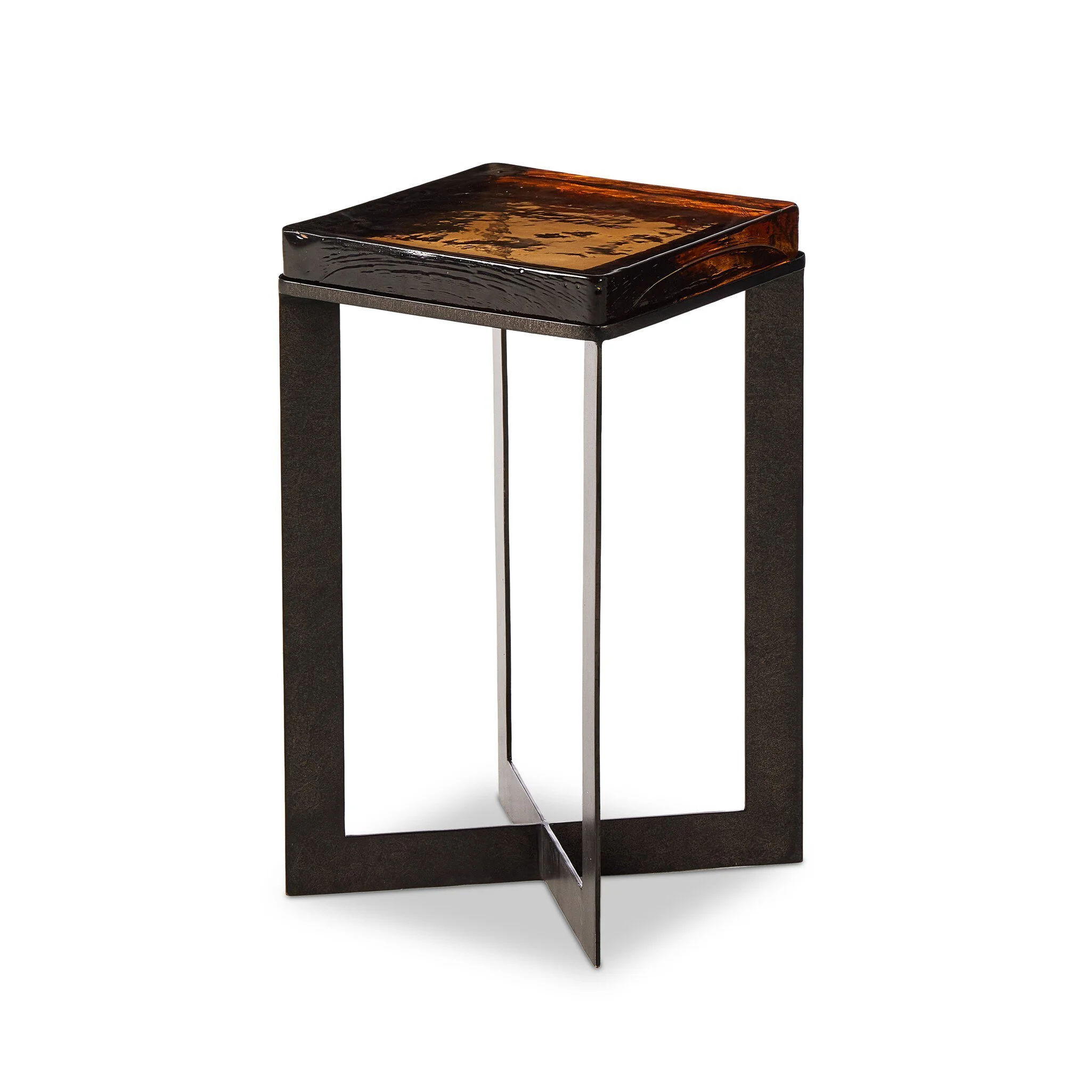 Lennie Cast Glass end Table