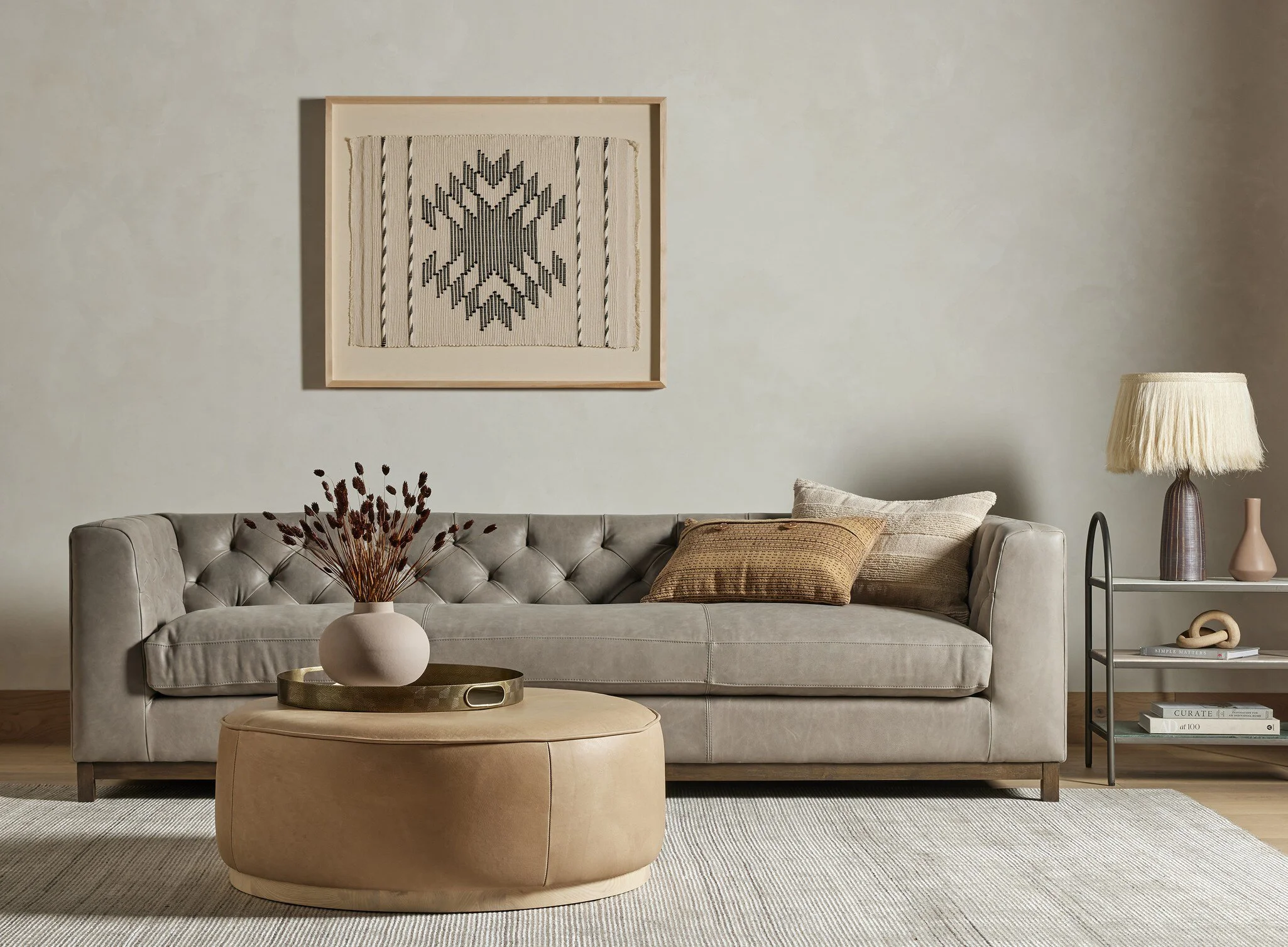 Sinclair large round ottoman