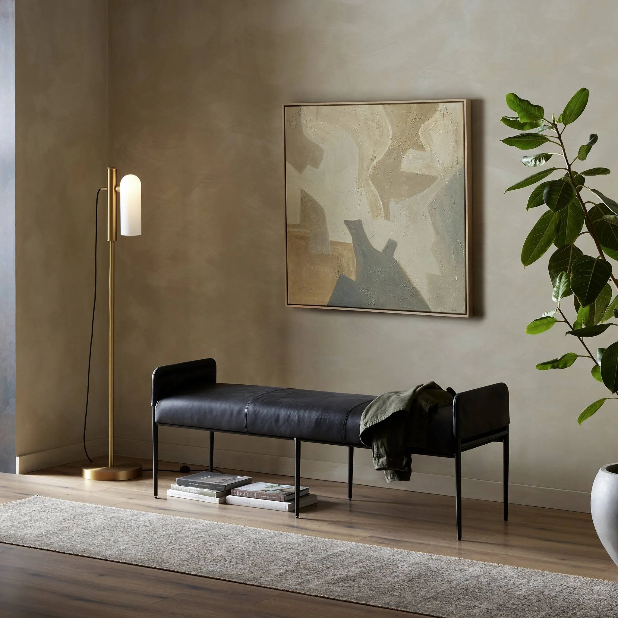 Bricked Backless Bench