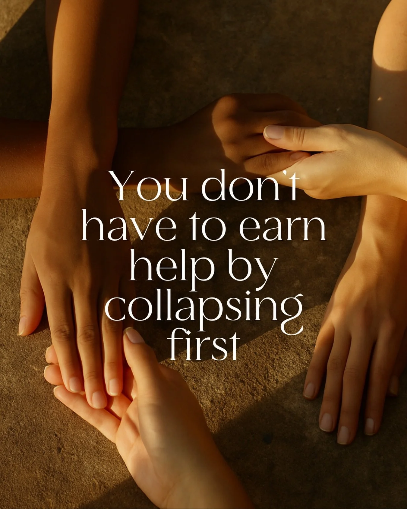 Too often we ignore the cues our body sends us. 
Tight chest, shallow breathing, restlessness, tiredness, anxiety, body aches, heaviness&hellip;

You do not have to know the story to validate that what you are feeling is real. 

Our minds will try an