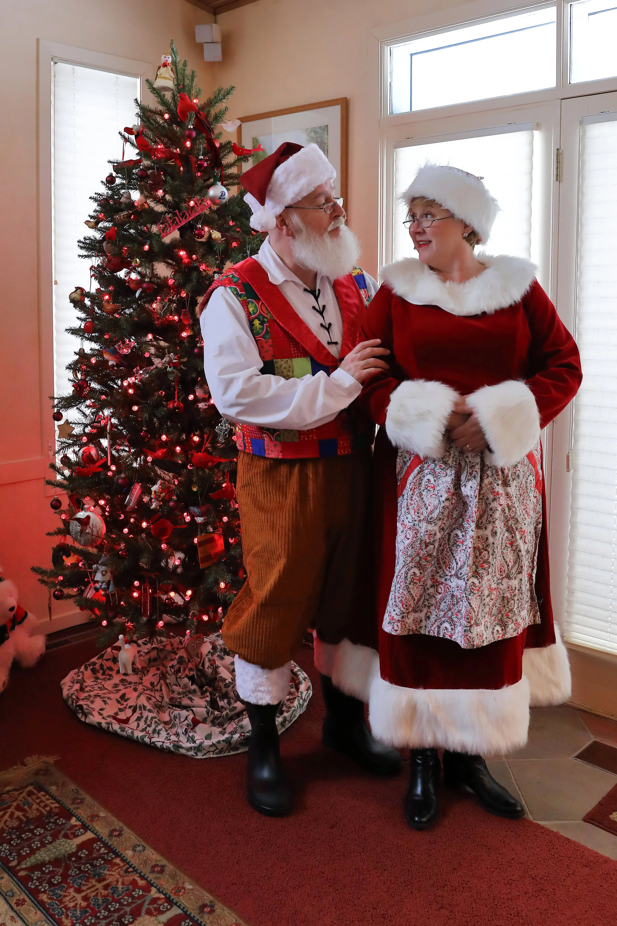 Santa Paul and Mrs. Claus at an inhome visit, Minnesota