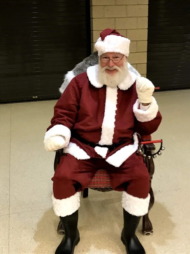 Santa Paul visiting a school in Minneapolis, St. Paul area