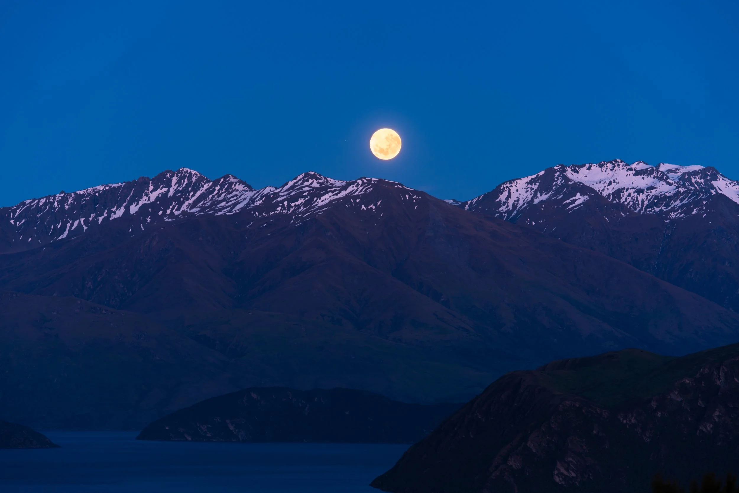 Moonset from Mount Iron