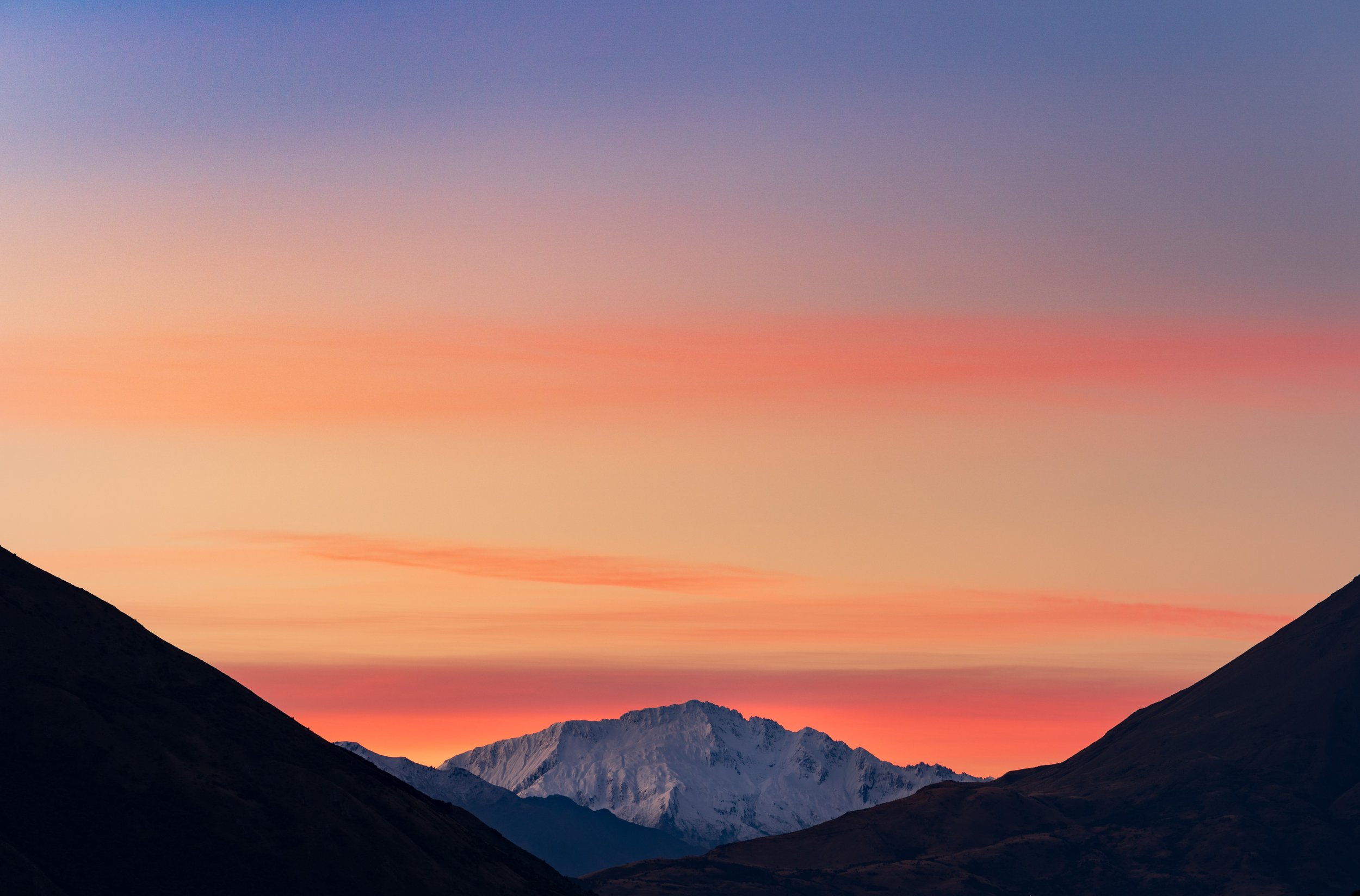 Sunset view of the Minarets