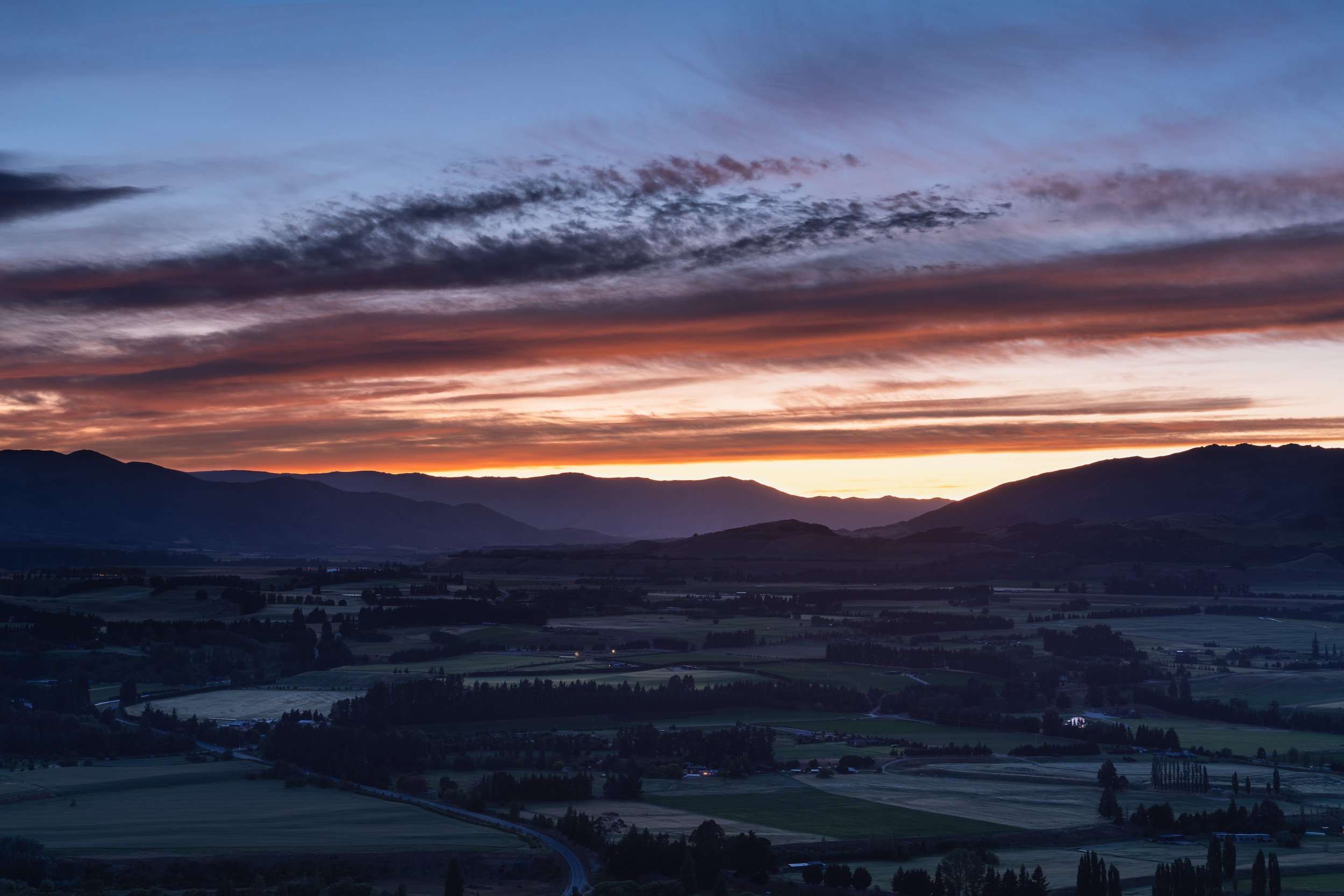 Sunrise at Hāwea Flats