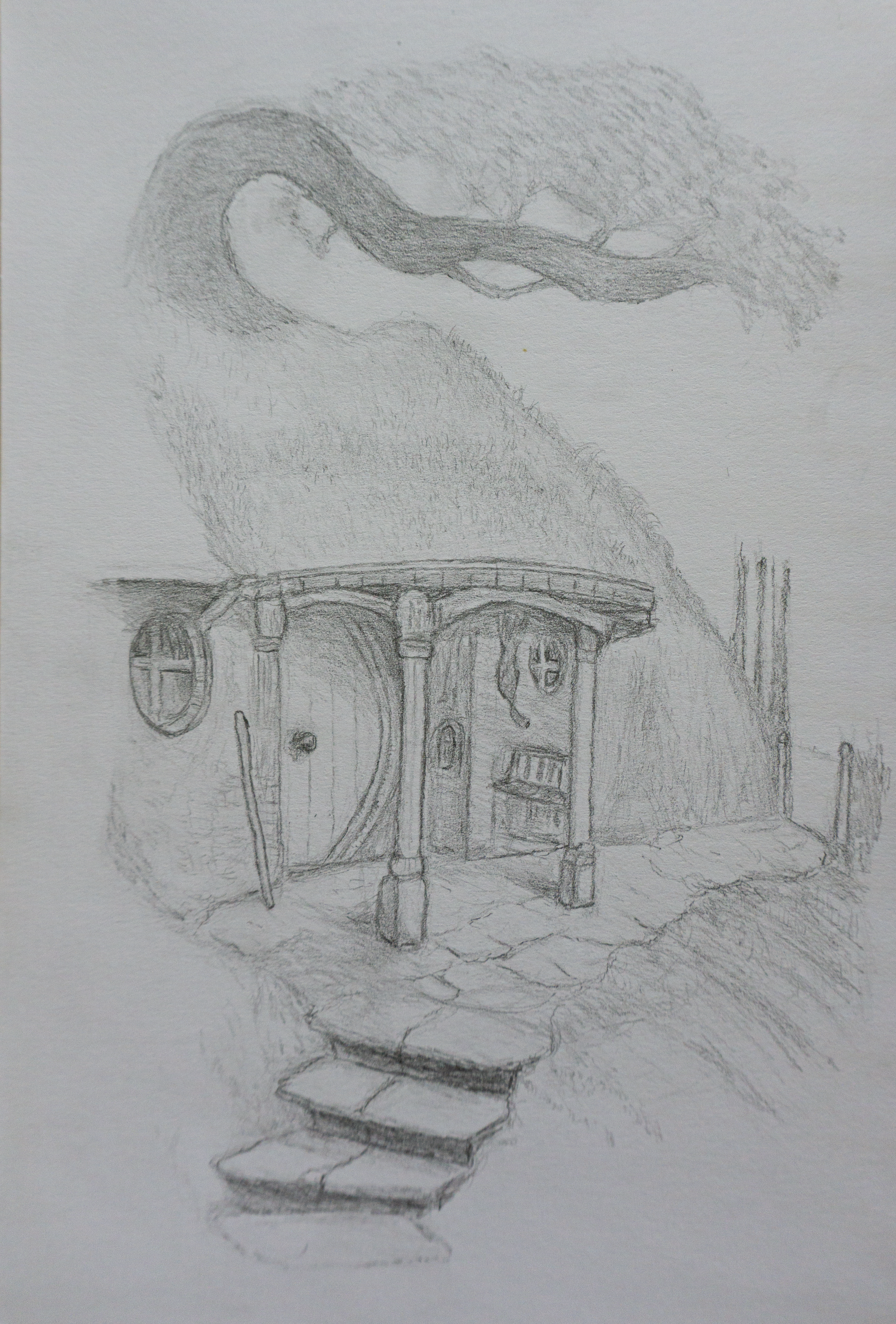 Bag End -

My take on a John Howe sketch, that appears on his website