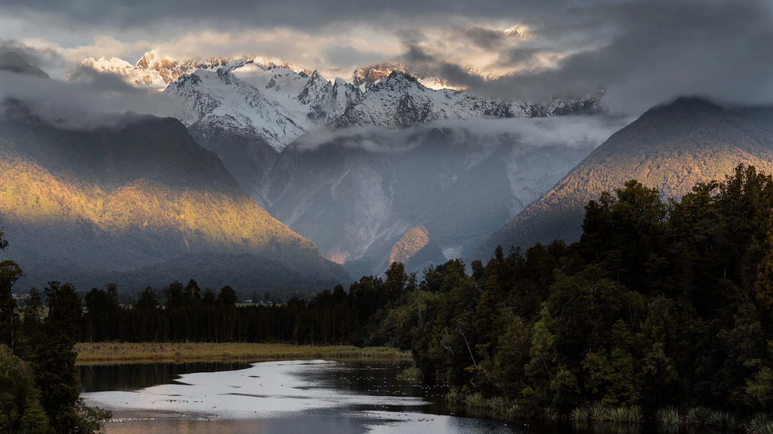 Sunset at Lake Matheson