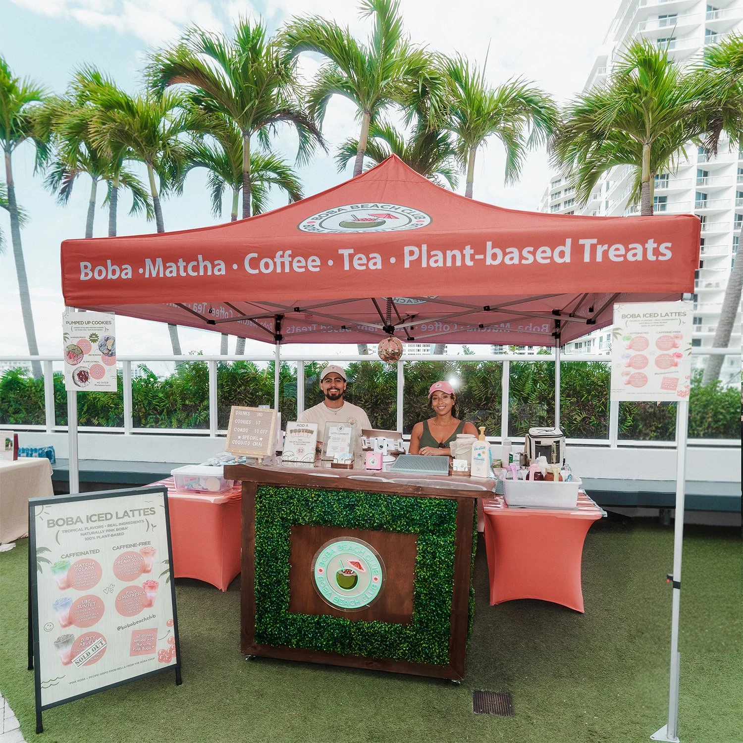 Boba Beach Club Catering Pop Up