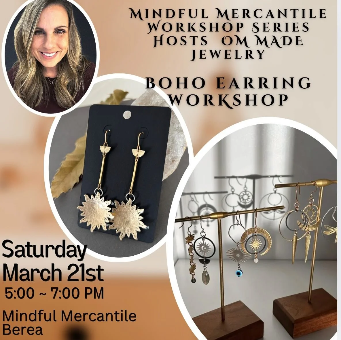 Boho Earring Workshop with OM Made Jewelry