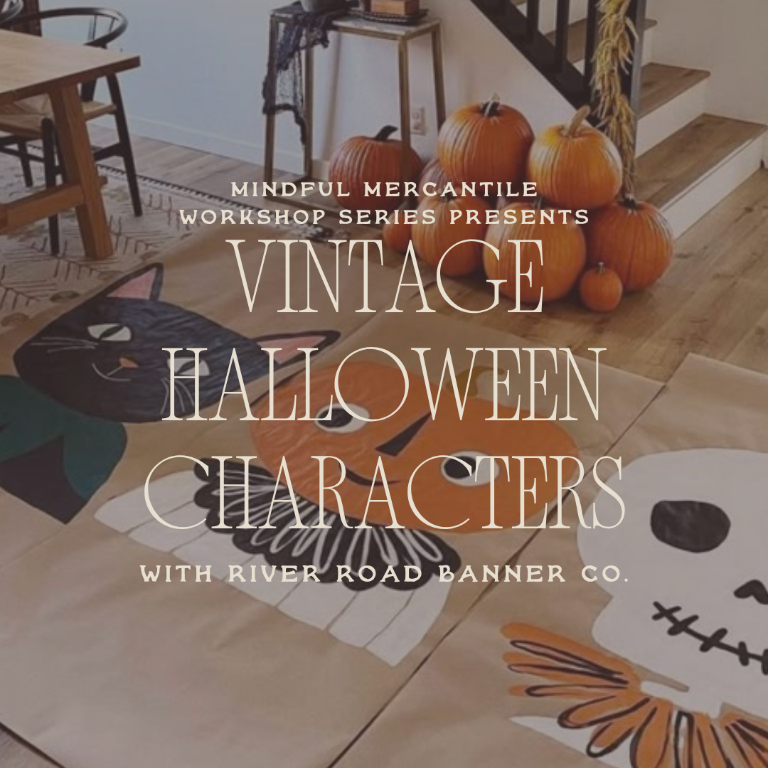 Vintage Halloween Window Characters