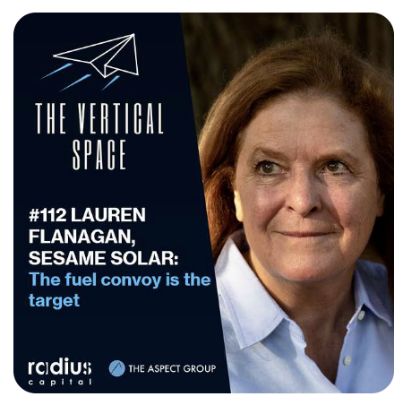 #112 Lauren Flanagan, Sesame Solar: The fuel convoy is the target