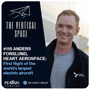 #115 Anders Forslund, Heart Aerospace: First flight of the world’s largest electric aircraft